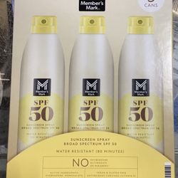 Member’s Mark Sunscreen 3pk 