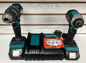 Makita 18V LXT Brushless 1/2” Drill & Impact Driver Kit W/ 2 Batteries & Charger