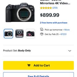 Canon RP Mirrorless Camera 