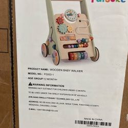 Paisure Wooden Baby Walker