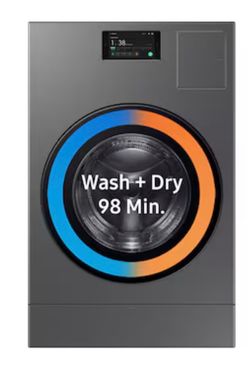 Washer & dryer all in one Samsung washer dryer combo with steam circle