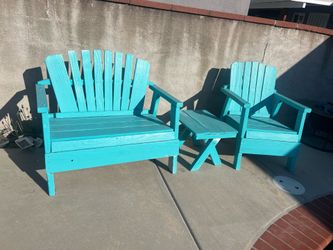 Wood patio furniture