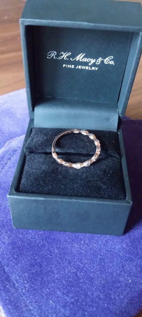 Macy's 14k Rose Gold Stackable Band