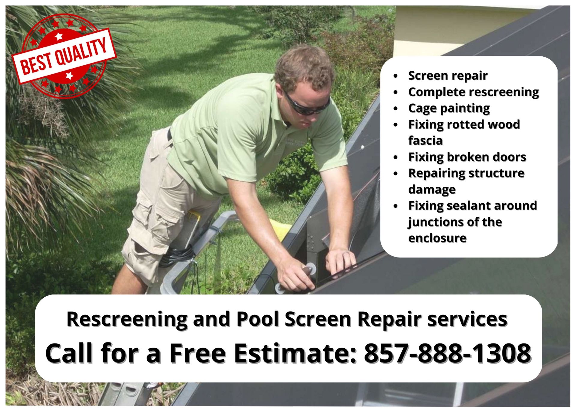 Rescreening And Pool Screen Repair
