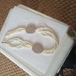 6 Strand Moonshine Stone Necklace