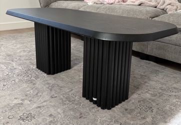 Tahari black coffee table