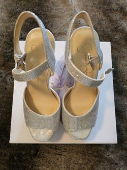 Jessica Simpson Women's Silver Platform Shoes
