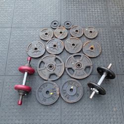 Ajustable Dumbbell Set Used