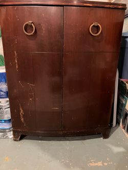 Antique TV cabinet