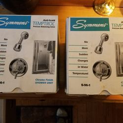 NIB - Symmons Anti-Scaled Temptrol - Chrome Finish Shower Unit  (S-96-1)