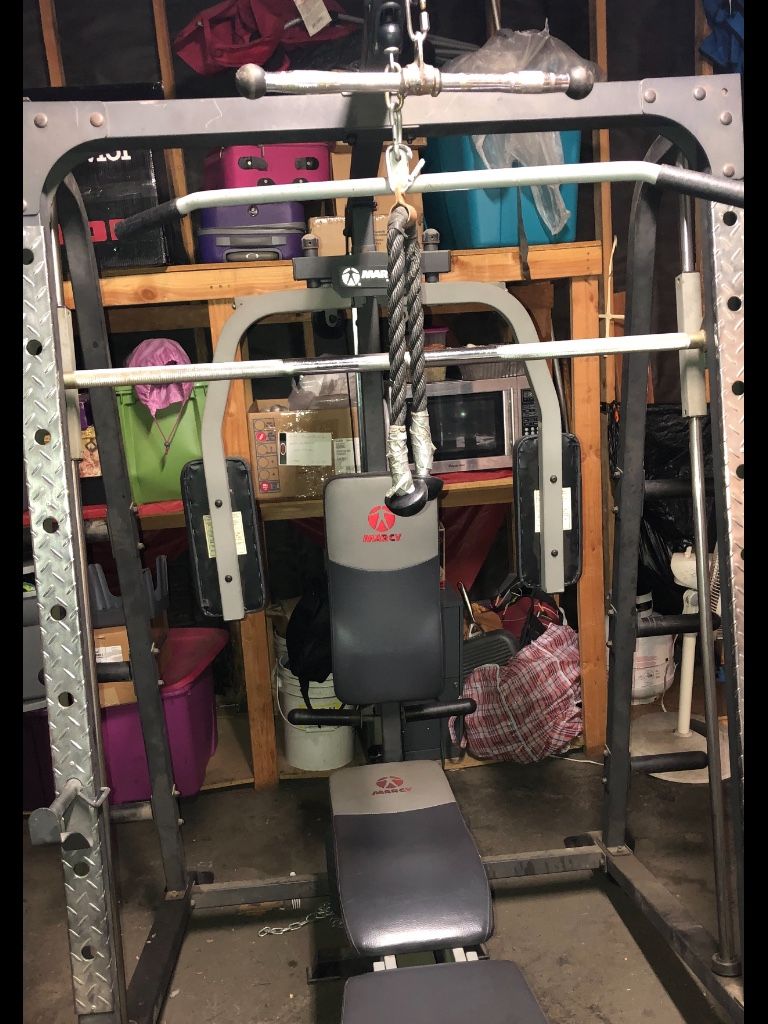 Marcy sm4000 home gym smith rack machine