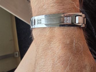 Steel bracelet with czs