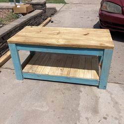 Antique rustic coffee table