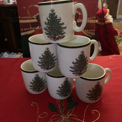 Vintage Cuthertson Christmas  Mugs 
