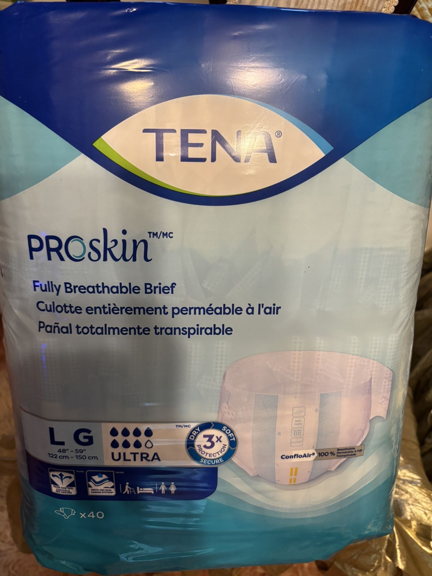 Tena Adult Diaper Large 40 Pack (PICKUP ONLY)