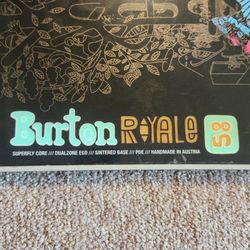Burton Royale 58 / Flow bindings