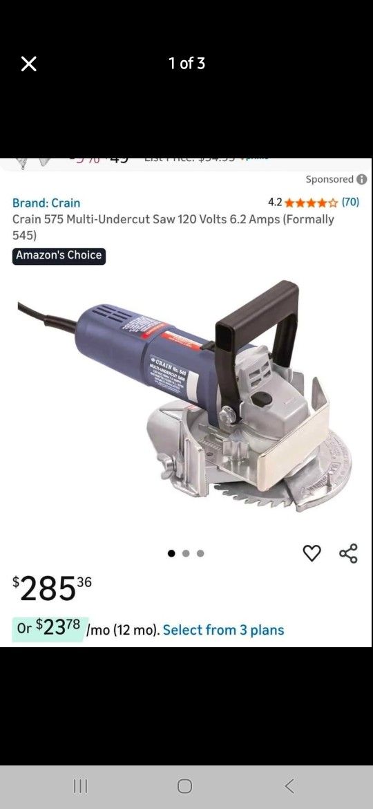 New In Box MULTI-UNDERCUT SAW