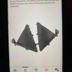 Polaris RZR Pro Xp Lower Door Valance Inserts Panels