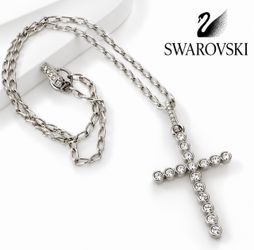 Swarovski Crystal Cross Pendant Necklace