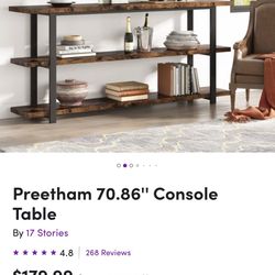 Like New Console Table 