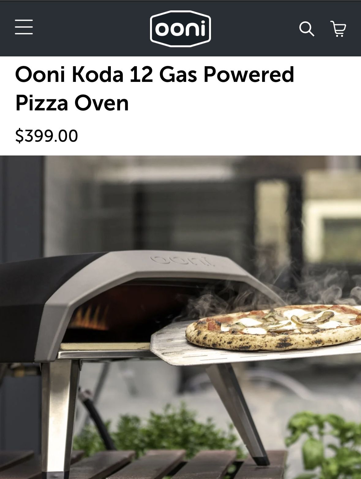 Ooni Koda 12 Gas Powered Pizza Oven