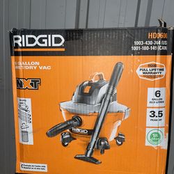 Ridgid 6 Gallon Wet/Dry shop vac
