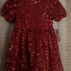 Sequin Tulle Red Dress