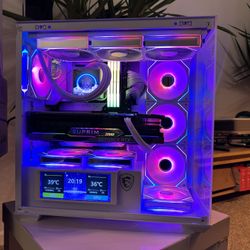 🤍 WHITE GAMING / CREATOR PC Intel Core i9-14900K • RTX 4080 • 32GB DDR5 • 3TB SSD ❄️