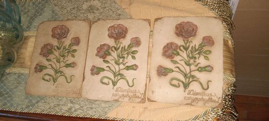 Set Of 3 wall hanging heavy duty floral set