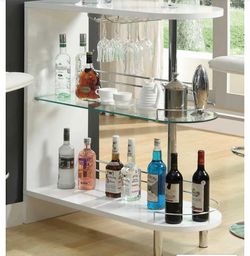 Series Modern Bar Table (White)