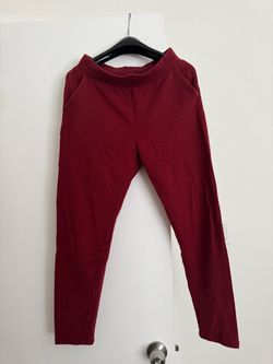 Uniqlo Women’s Burgundy Cotton Spandex Ankle Leggings Size M