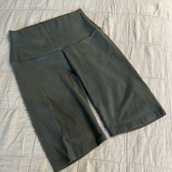 Womens LNA Biker Shorts Green Size Large