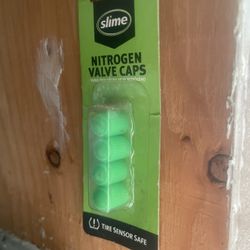 Nitrogen Valve Stem Caps Green New