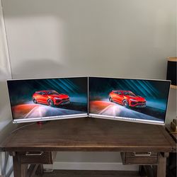 Dual Samsung ViewFinity S7 32” monitors