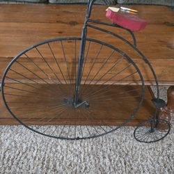 Vintage High Wheel Bike Wall Decor 