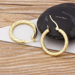 Gold Plated Hoop Earrings