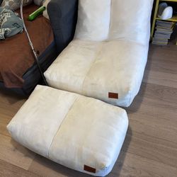 Cvortll Bean Bag Chair with Ottoman (2 Available)