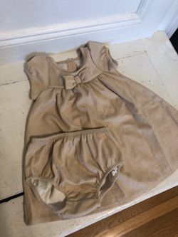 Janie and jack glitter dress. Size 3-6 months