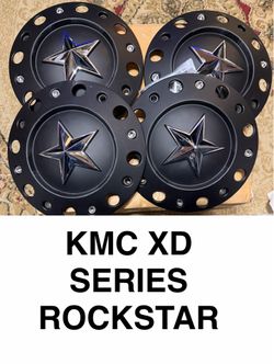 KMC XD Series Rockstar Center Caps (4) New