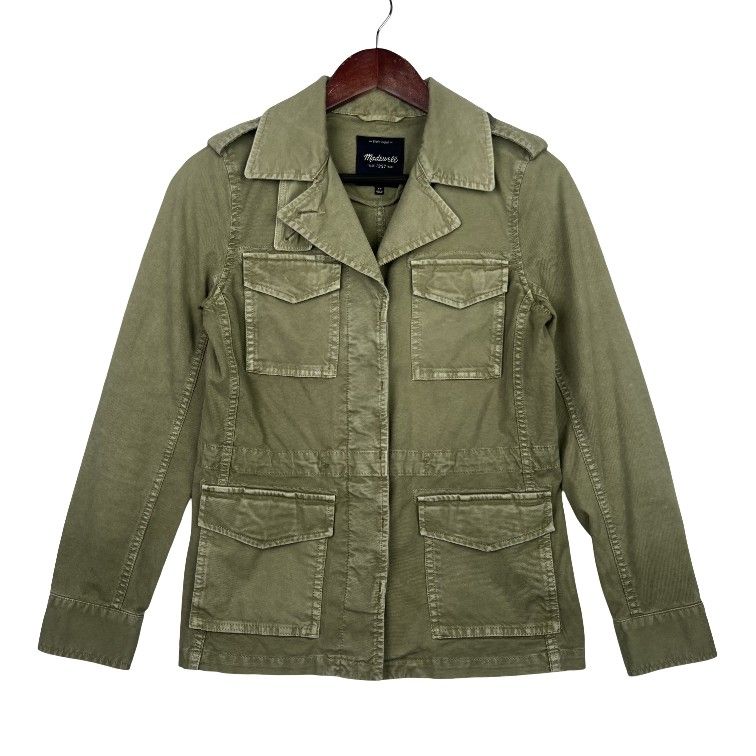 Madewell Women's Outbound Utility Jacket Parka Olive Military Green SZ XS