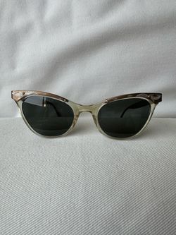 Vintage Romida Cat Eye Sunglasses 1950s Eyewear 5 3/4 with brand new UV lenses