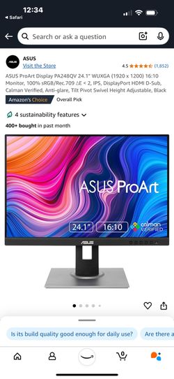 ASUS Monitor 24 Inch