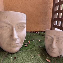 Head Planters - Cement