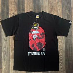 Black and red Bape tee