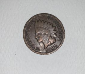 1907 INDIAN HEAD PENNY RARE