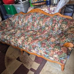Vintage Floral Couch & Chair $150