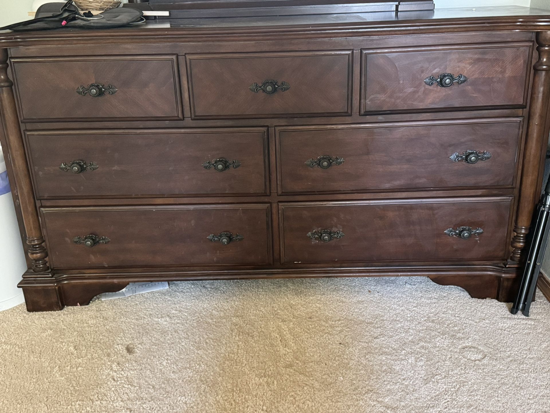 Dresser  Solid Wood- Moving Sale (Will Deliver Within A Reasonable Distance ) 