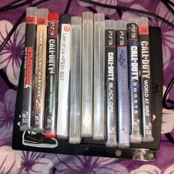 PS3 W/games , hdmi , And Power Cable 