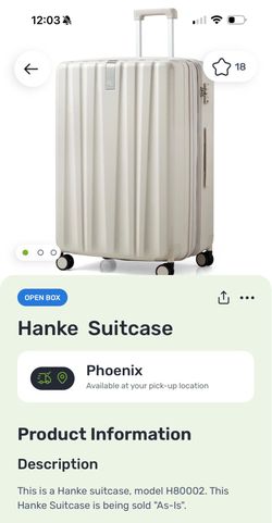 Hanke Suitcase - Ivory
