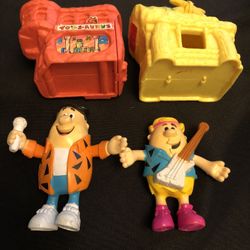 VINTAGE FLINTSTONE ACTION FIGURES LOT